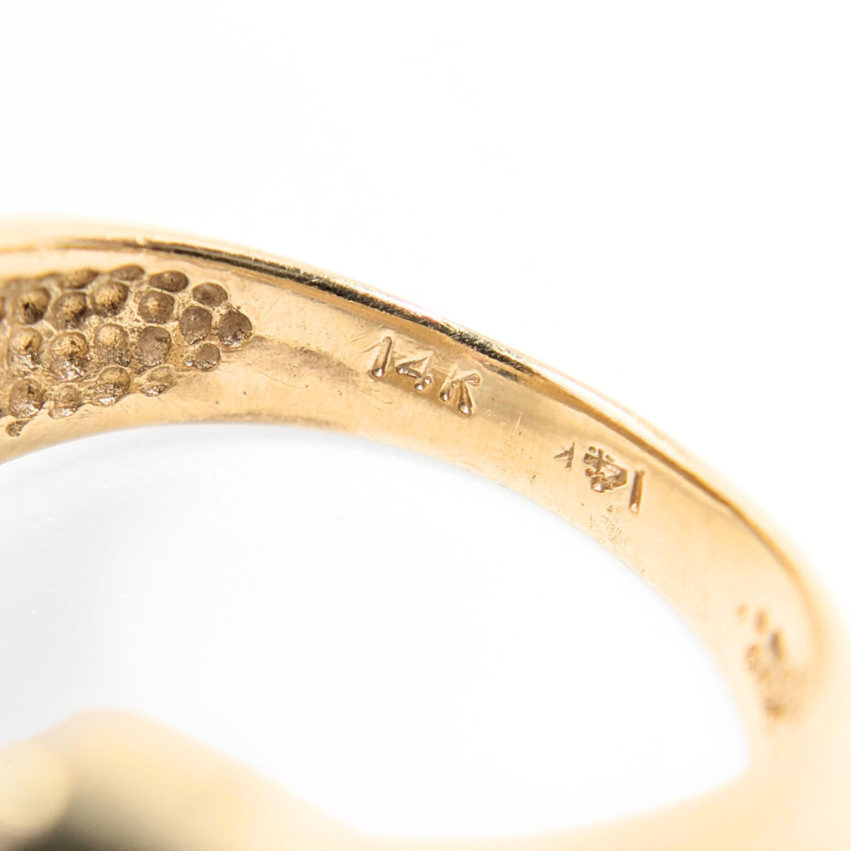 Vintage 14K Gold 1/4ct Diamond Solitaire Ring - Size 5.5