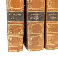 Bulwer's Works, The Continental Press c. 1900, 6 Half Bound Books