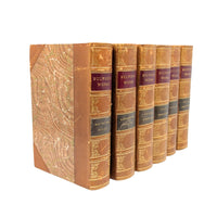 Bulwer's Works, The Continental Press c. 1900, 6 Half Bound Books