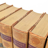 Bulwer's Works, The Continental Press c. 1900, 6 Half Bound Books