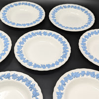 Wedgwood "Lavender on Cream" Shell Rim Soup Bowls (Set of 8)