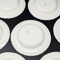 Wedgwood "Lavender on Cream" Shell Rim Soup Bowls (Set of 8)