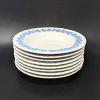 Wedgwood "Lavender on Cream" Shell Rim Soup Bowls (Set of 8)