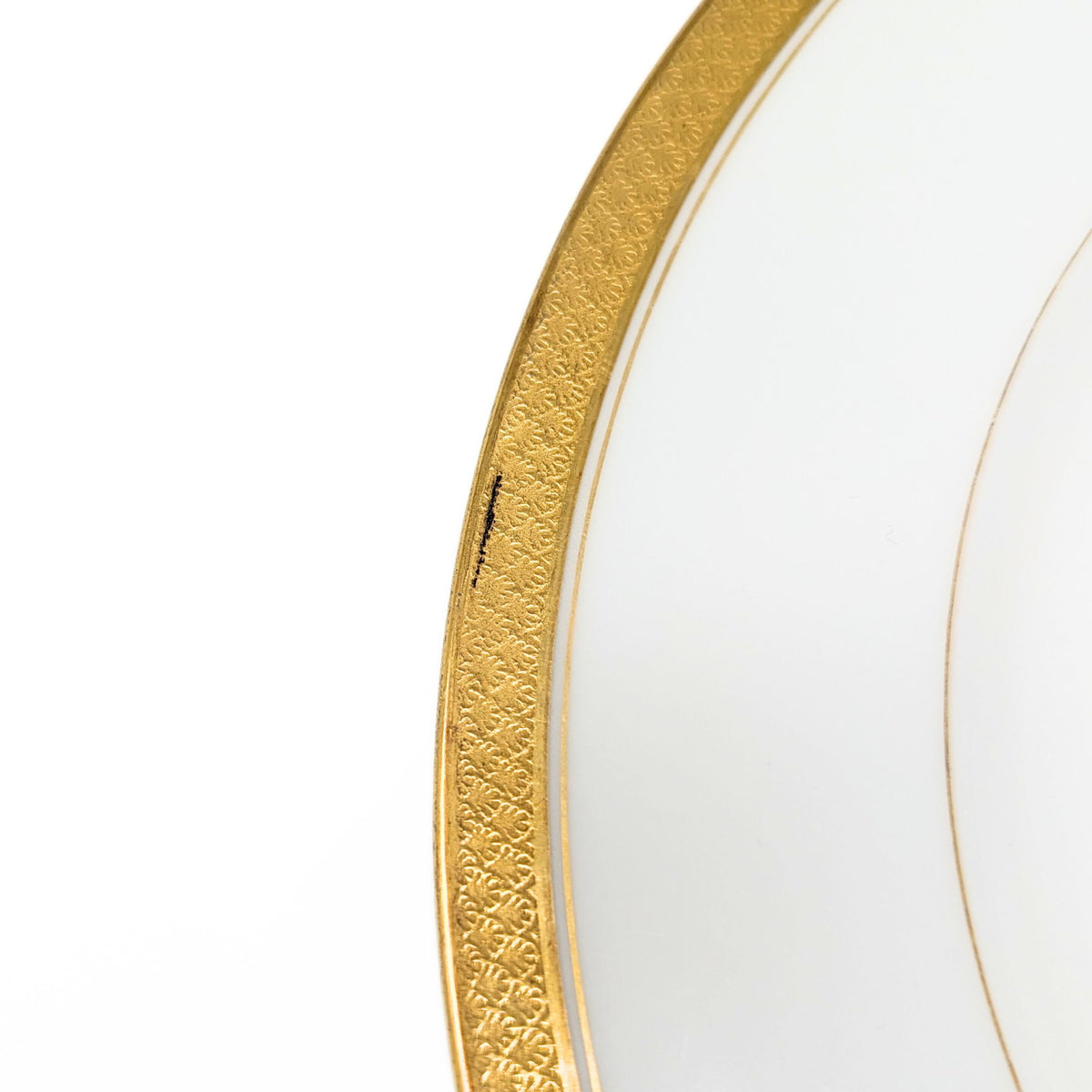 Charles Ahrenfeldt Limoges "AR1136" Gold Banded Dinner Plates (8)