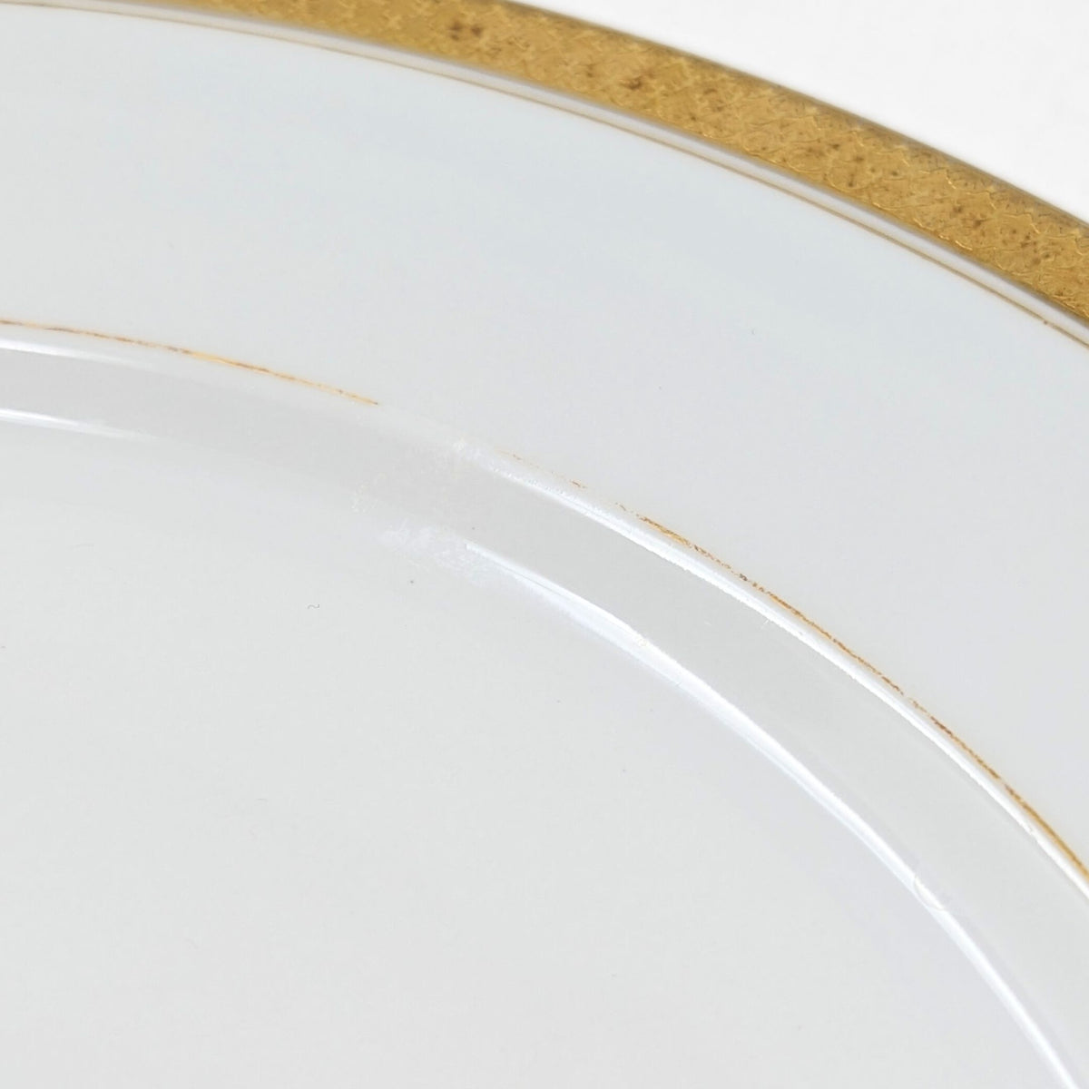 Charles Ahrenfeldt Limoges "AR1136" Gold Banded Dinner Plates (8)