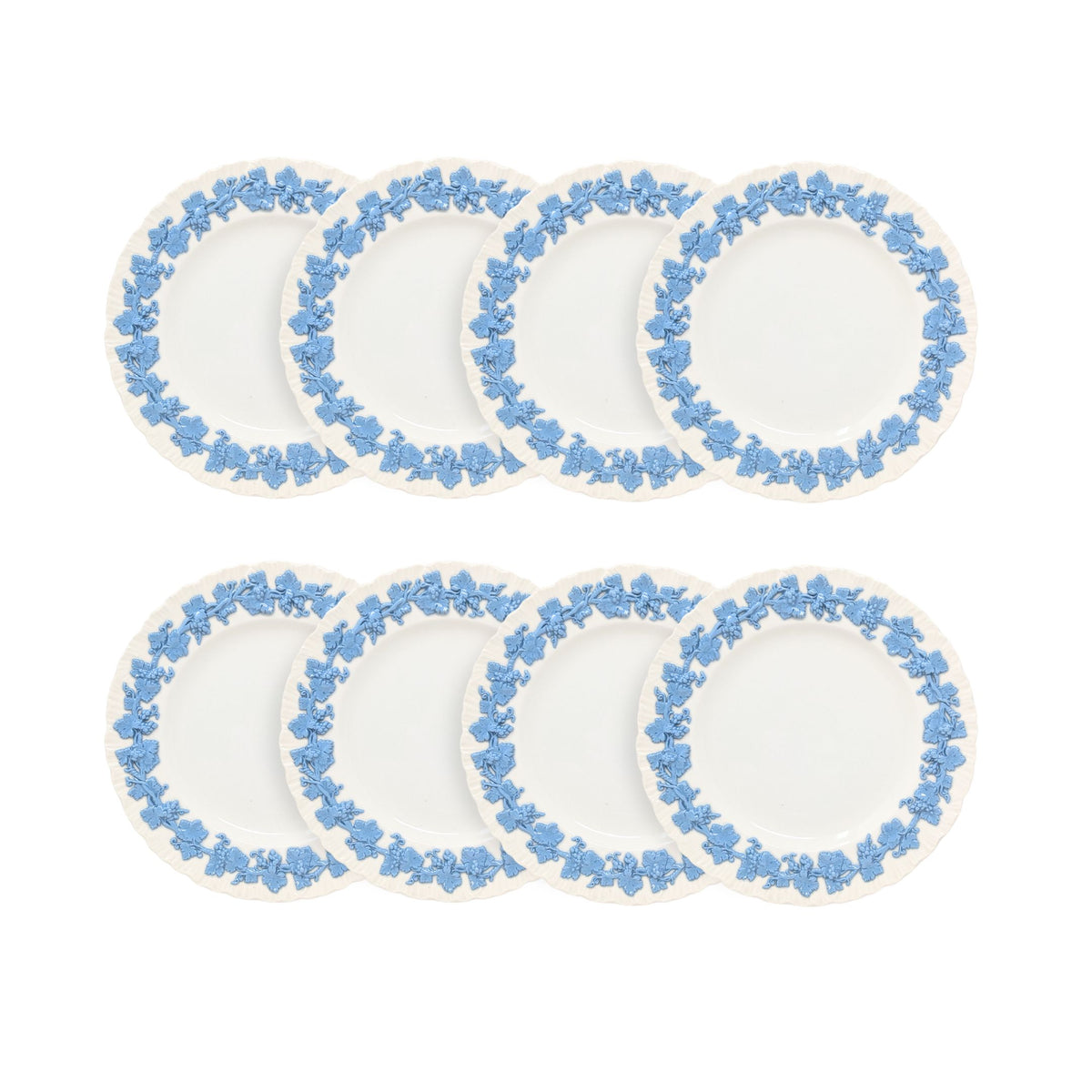 Wedgwood "Lavender on Cream" Bread & Butter Plates (Set of 8)