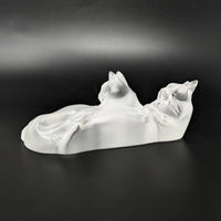 Crystal Lalique Cats Figurine "Happy and Heggie"