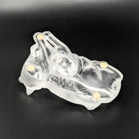 Crystal Lalique Cats Figurine "Happy and Heggie"