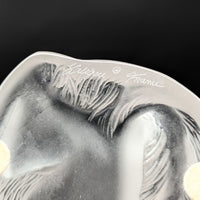 Crystal Lalique Cats Figurine "Happy and Heggie"