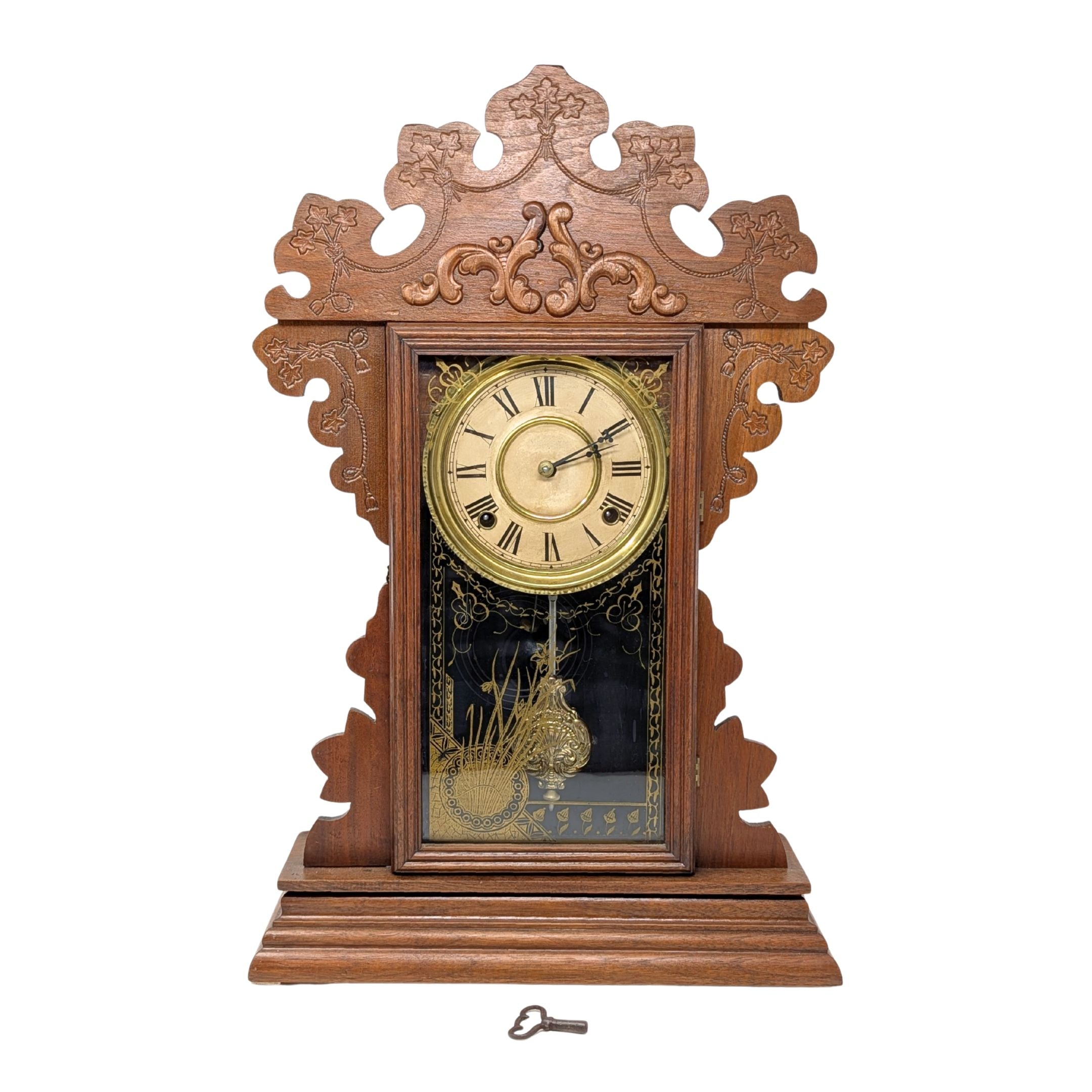 EN Welch 1890 #4 8-Day Gingerbread Mantel Clock – Goodman's