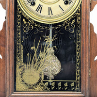 EN Welch 1890 #4 8-Day Gingerbread Mantel Clock