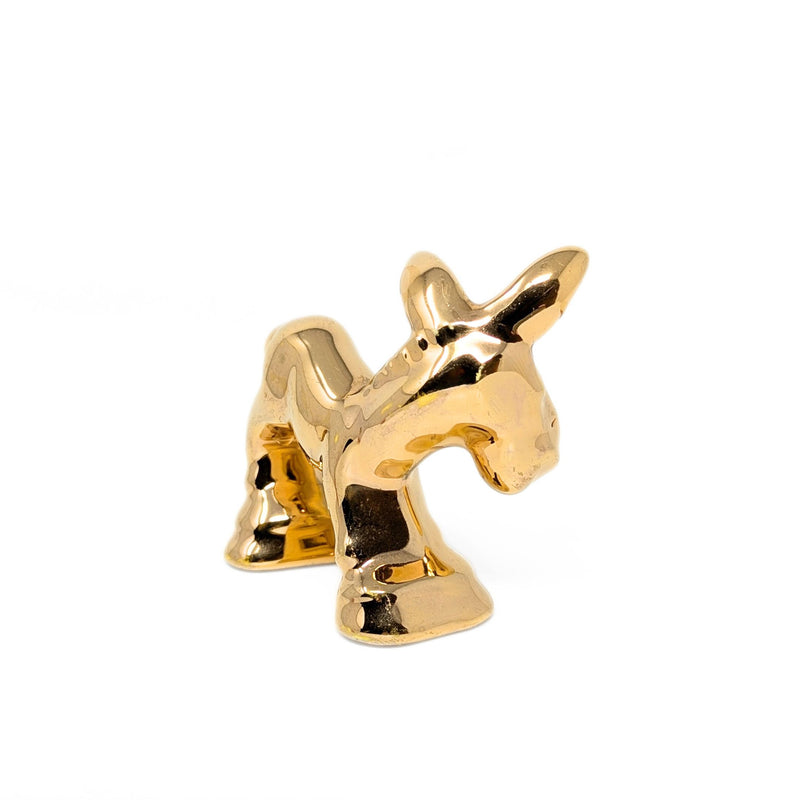 Homer Laughlin Maverick Menagerie Harlequin Gold Donkey