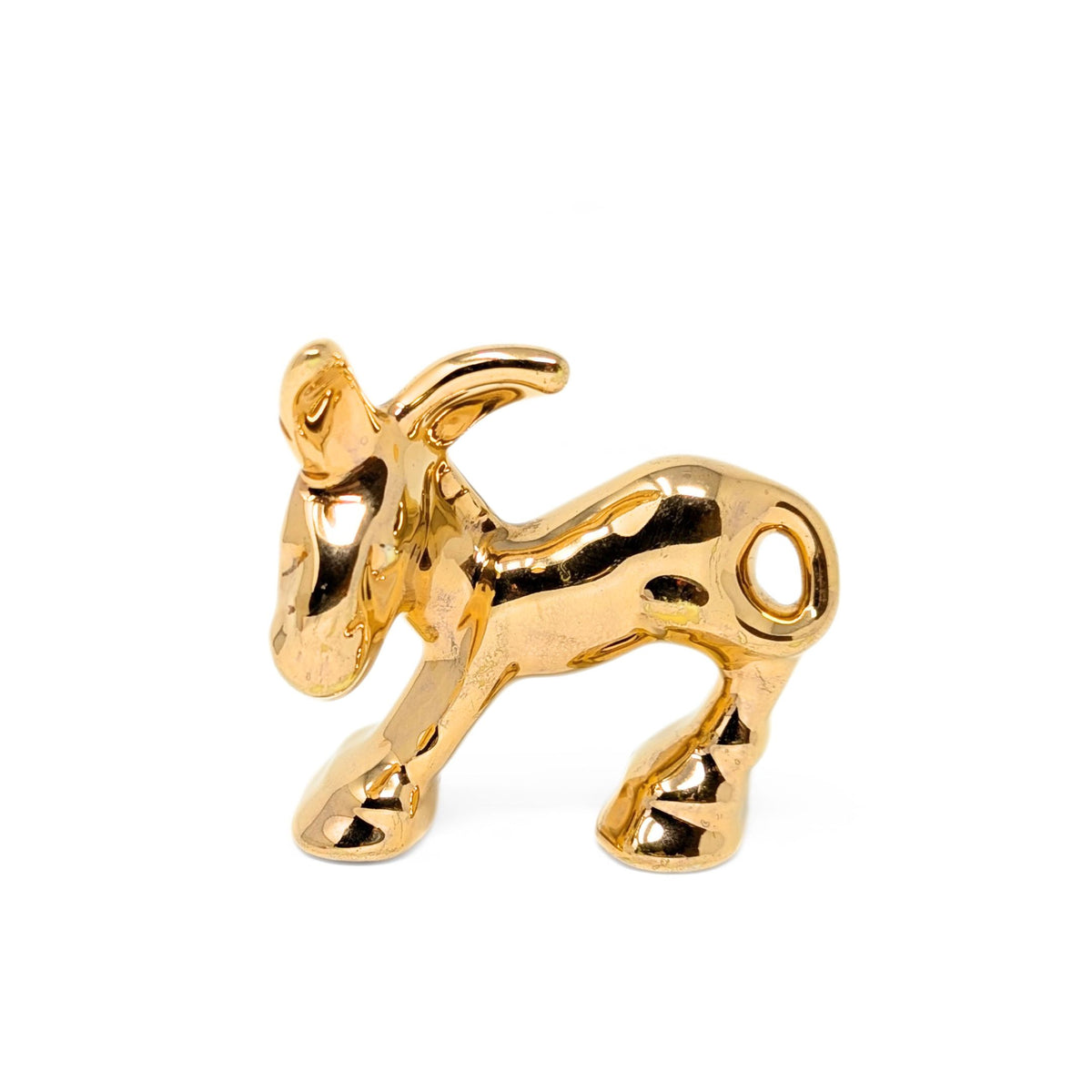 Homer Laughlin Maverick Menagerie Harlequin Gold Donkey