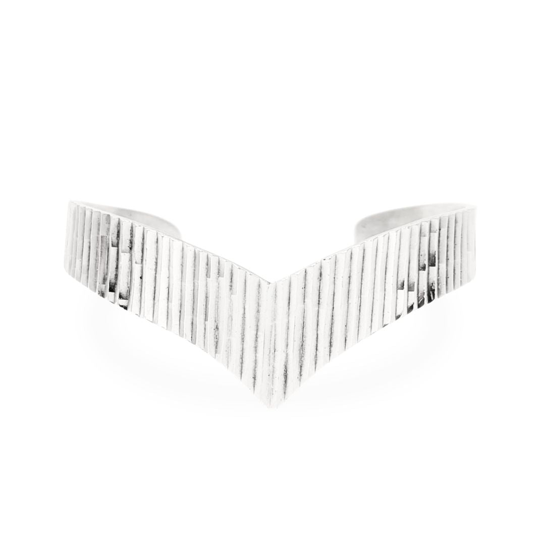 Taxco TM-95 Sterling Geometric Cuff Bracelet