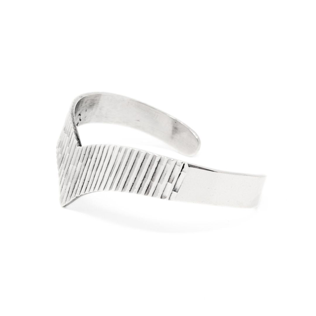 Taxco TM-95 Sterling Geometric Cuff Bracelet