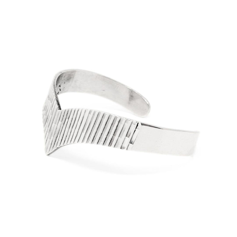 Taxco TM-95 Sterling Geometric Cuff Bracelet