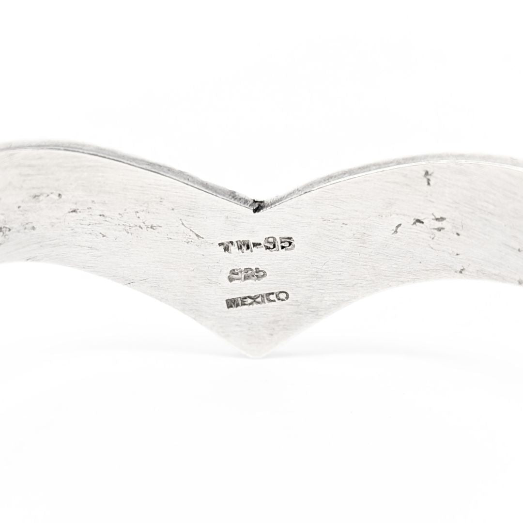 Taxco TM-95 Sterling Geometric Cuff Bracelet