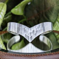 Taxco TM-95 Sterling Geometric Cuff Bracelet