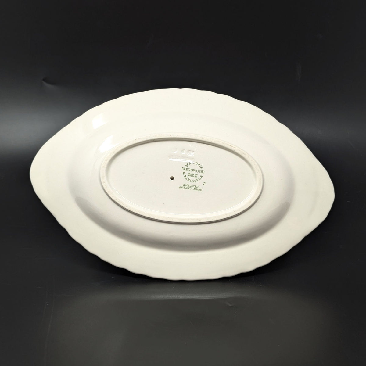 Wedgwood "Lavender on Cream" Shell Edge Gravy Boat & Underplate