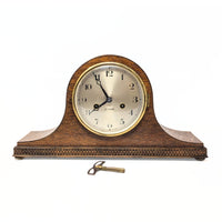 Sessions Restored Antique 8-Day Tiger Oak Art Deco Mantle Clock