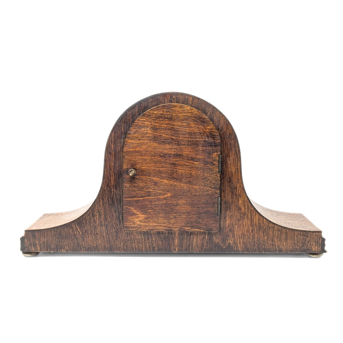 Sessions Restored Antique 8-Day Tiger Oak Art Deco Mantle Clock