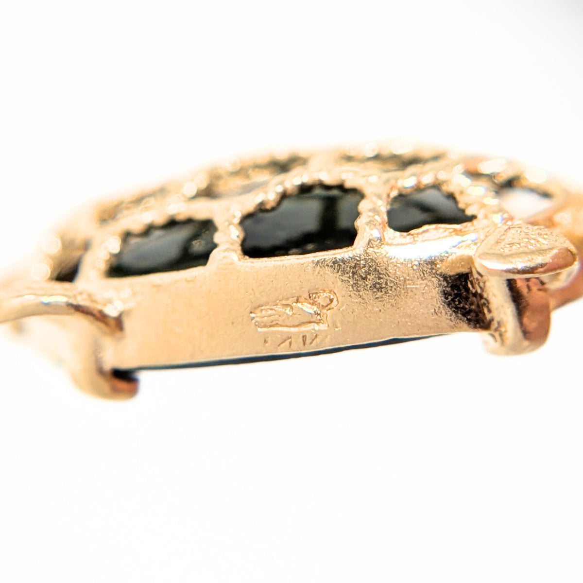 14K Gold Jade Turtle Pendant/Charm