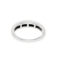14K White Gold Princess Cut Diamond Anniversary Band - Size 6.25