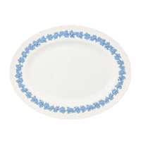 Wedgwood "Lavender on Cream" Shell Edge 16" Oval Serving Platter