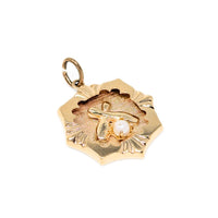 14K Gold & Pearl 1950’s Bowling Pendant/Charm