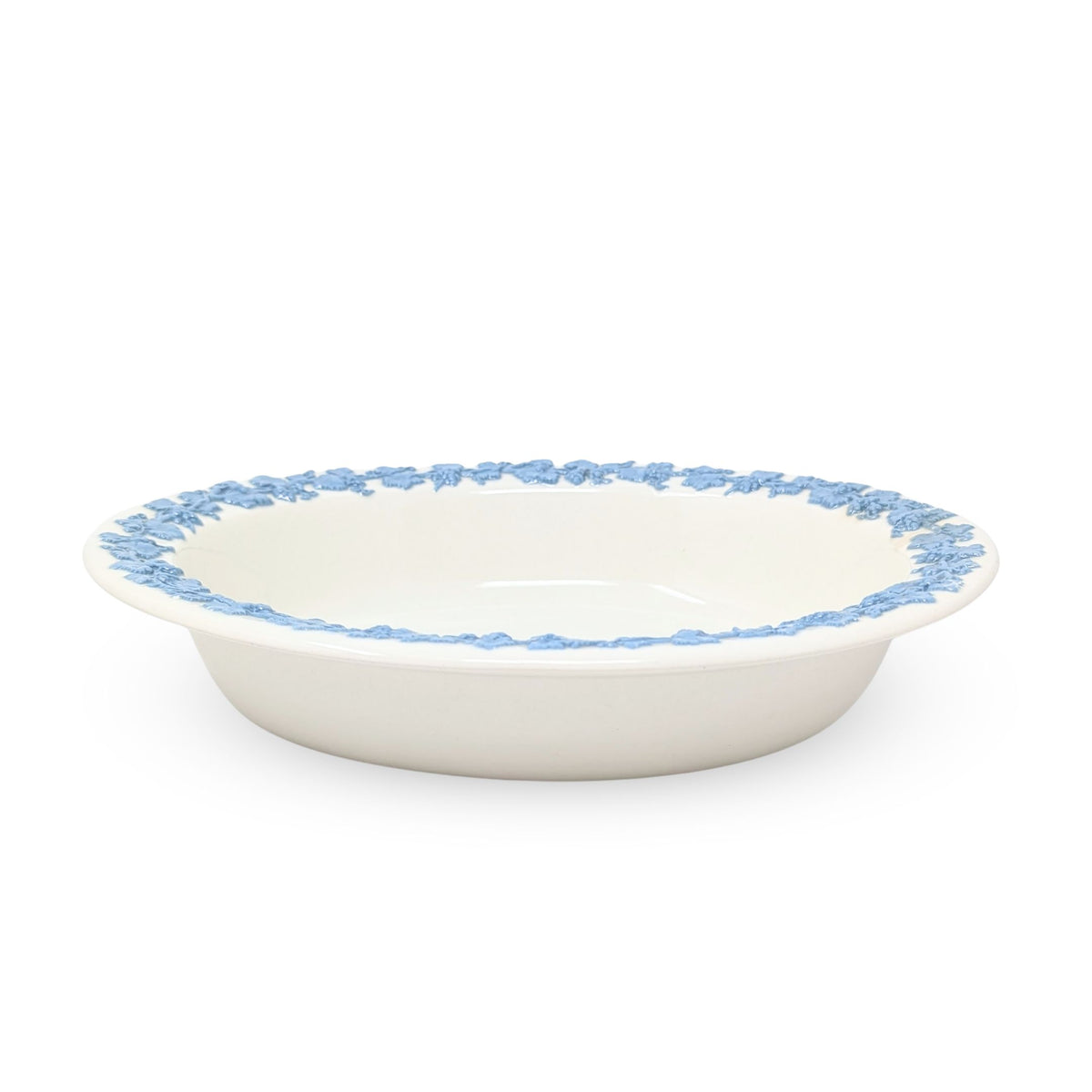 Wedgwood "Lavender on Cream" 9" Oval Vegetable/Serving Bowl