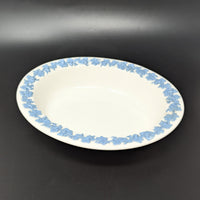 Wedgwood "Lavender on Cream" 9" Oval Vegetable/Serving Bowl