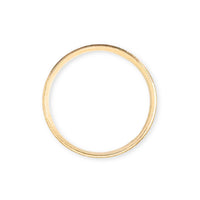 10K Two-Tone Gold Diamond Cut 6mm Wedding Band - Size 7.75