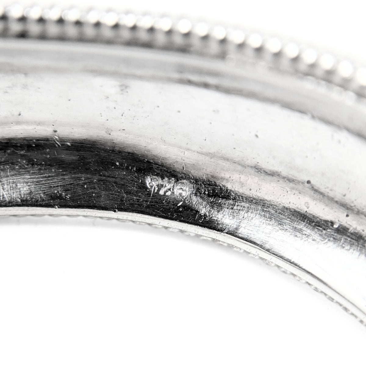 Vintage Sterling Silver Garnet Cuff Bracelet