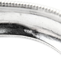 Vintage Sterling Silver Garnet Cuff Bracelet