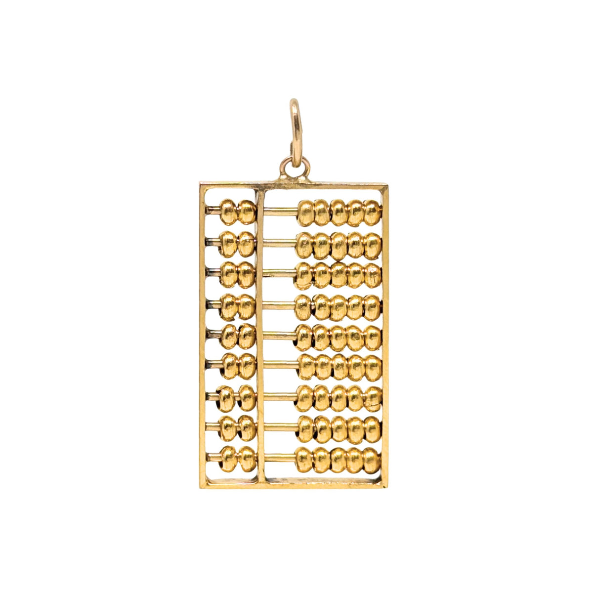 8K Gold Vintage Chinese Abacus Charm/Pendant