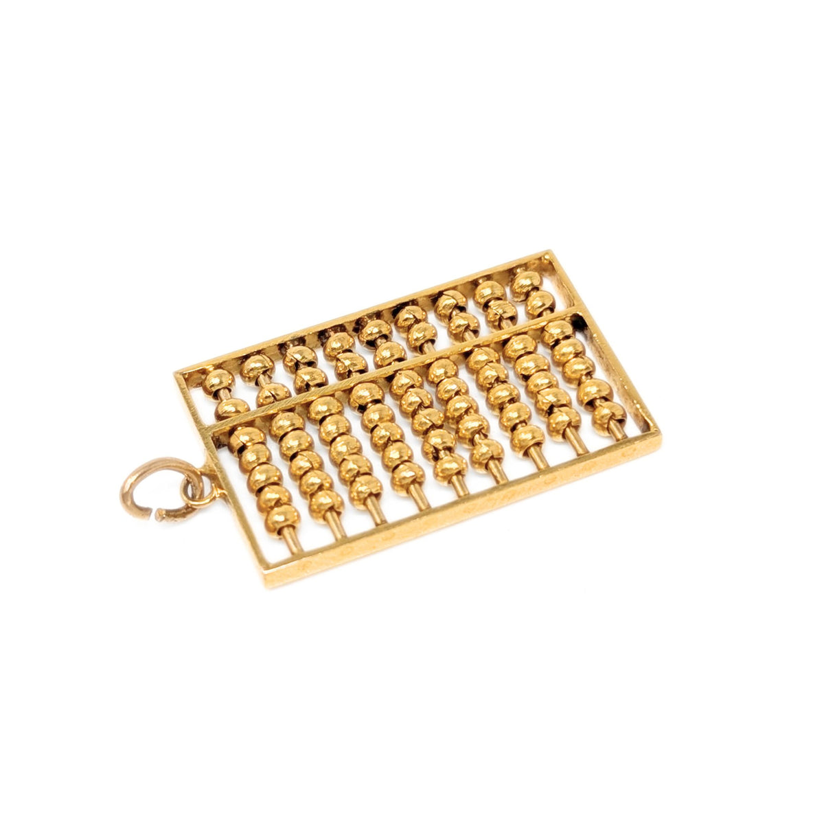 8K Gold Vintage Chinese Abacus Charm/Pendant