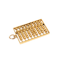 8K Gold Vintage Chinese Abacus Charm/Pendant