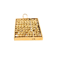 8K Gold Vintage Chinese Abacus Charm/Pendant