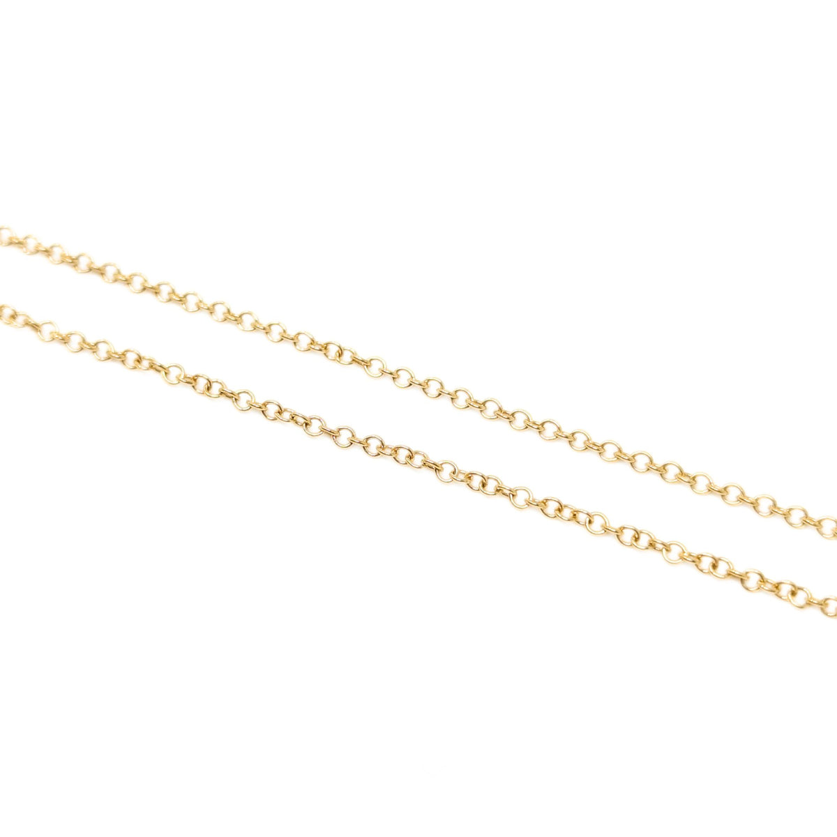 Italian 17K Gold Geometric Greek Key Drop Necklace