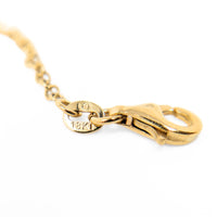 Italian 17K Gold Geometric Greek Key Drop Necklace