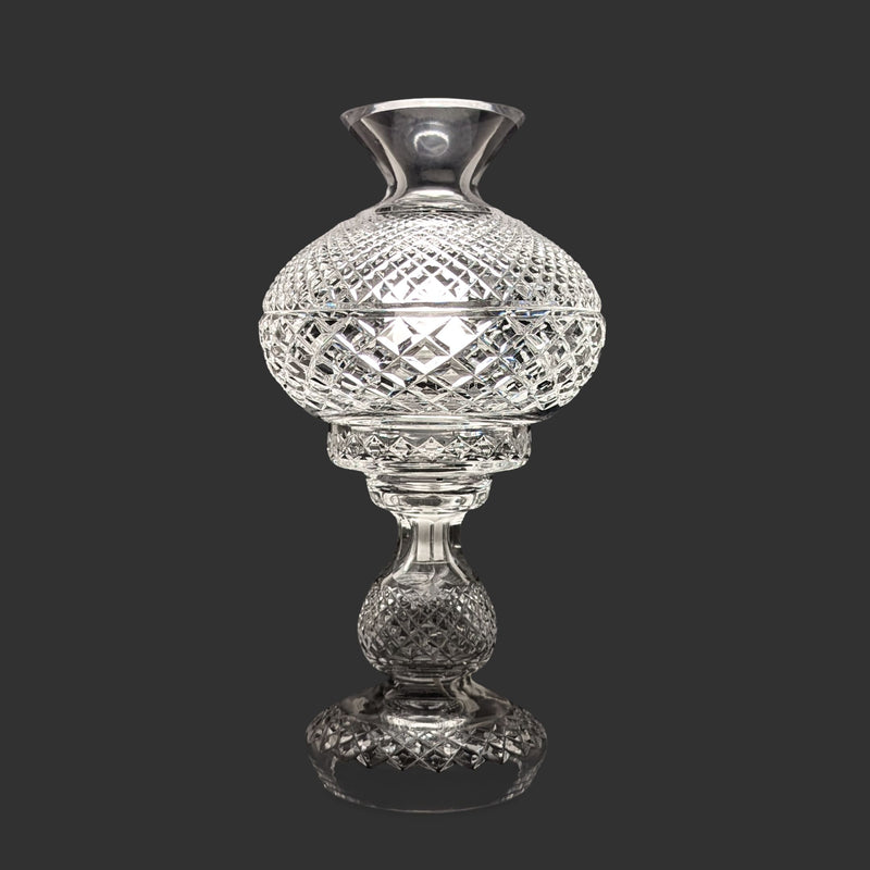 Waterford Crystal "Inishmaan" 2pc Hurricane Table Lamp