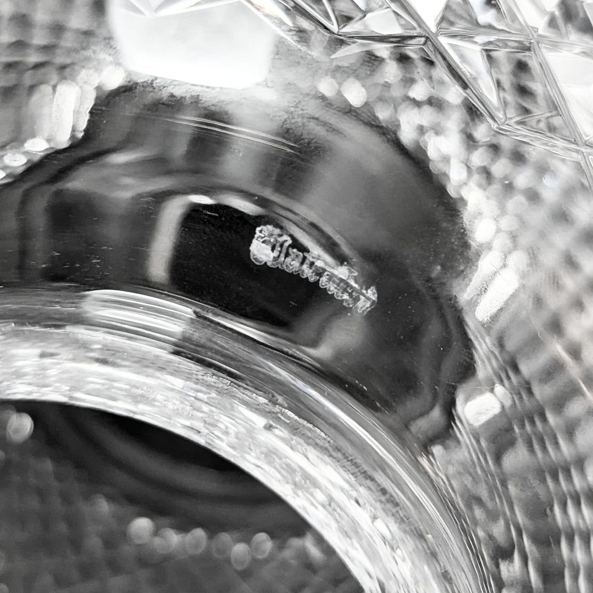 Waterford Crystal "Inishmaan" 2pc Hurricane Table Lamp