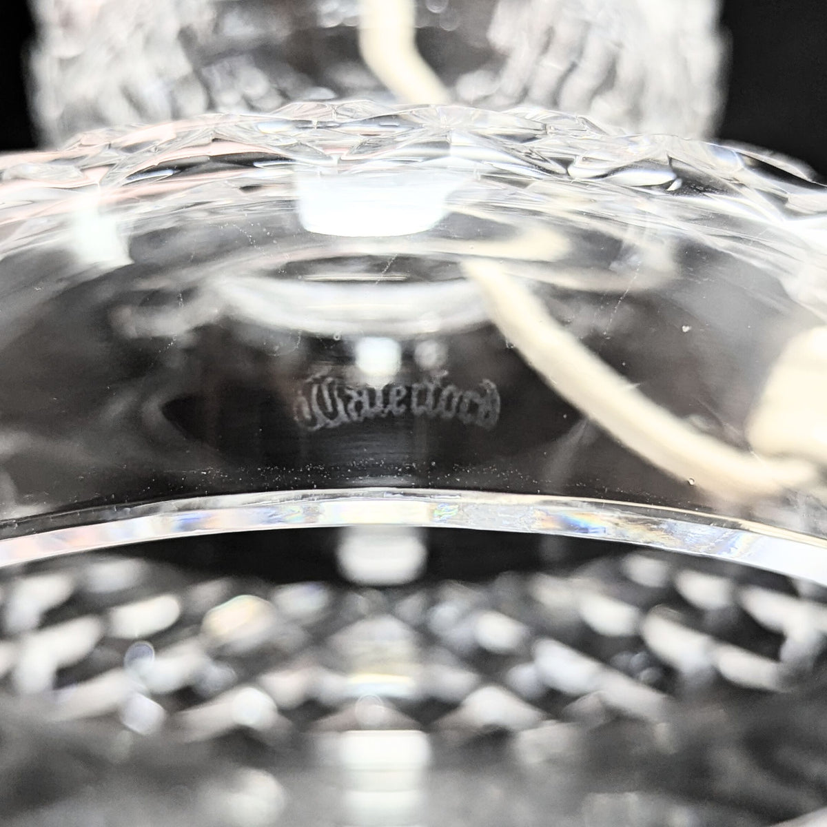 Waterford Crystal "Inishmaan" 2pc Hurricane Table Lamp