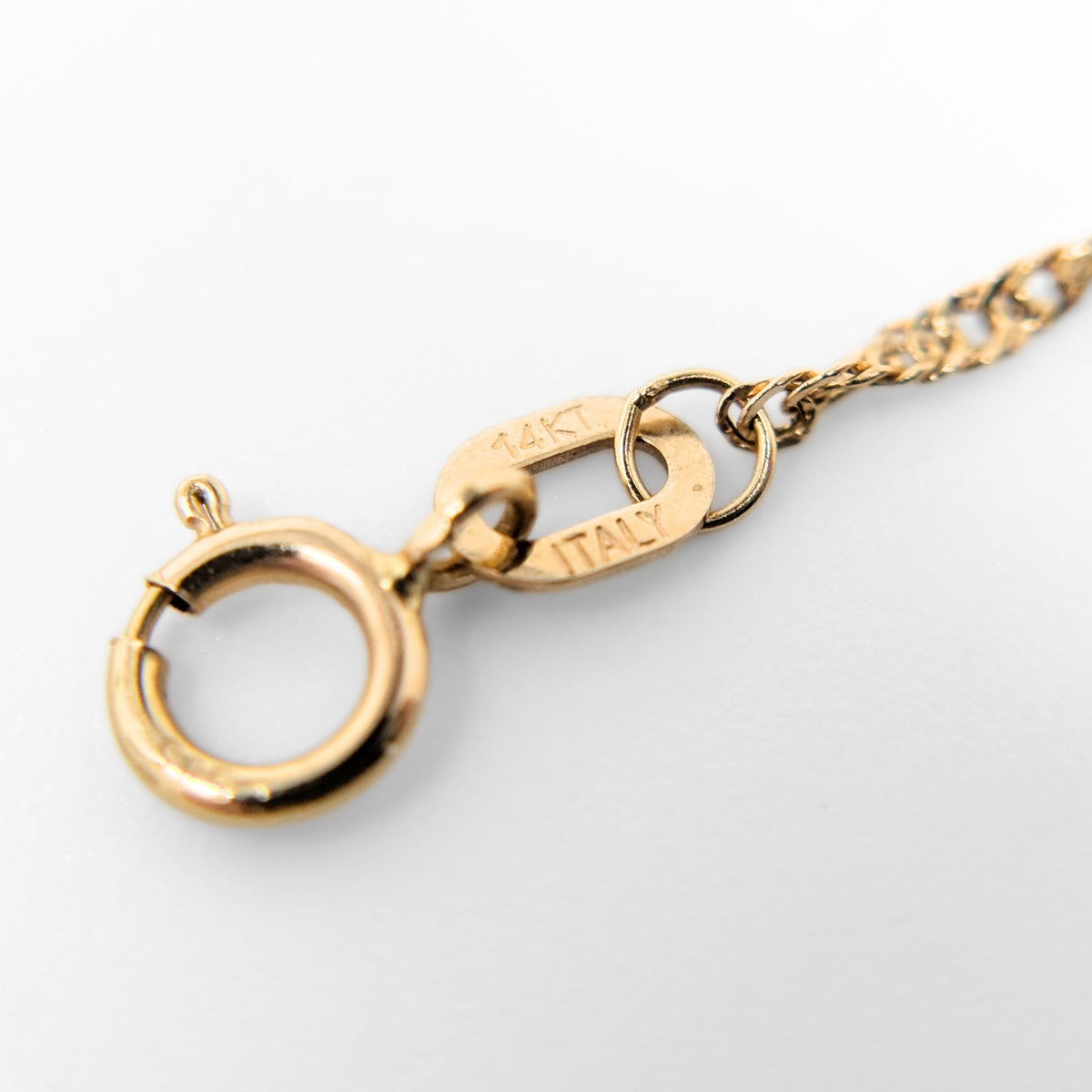 Italian 14K Gold Druzy Quartz Orbital Necklace