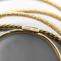 Italian 14K Gold Druzy Quartz Orbital Necklace