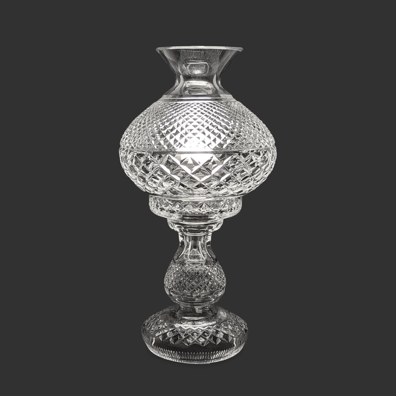 Waterford Crystal "Inishmaan" 2pc Hurricane Table Lamp
