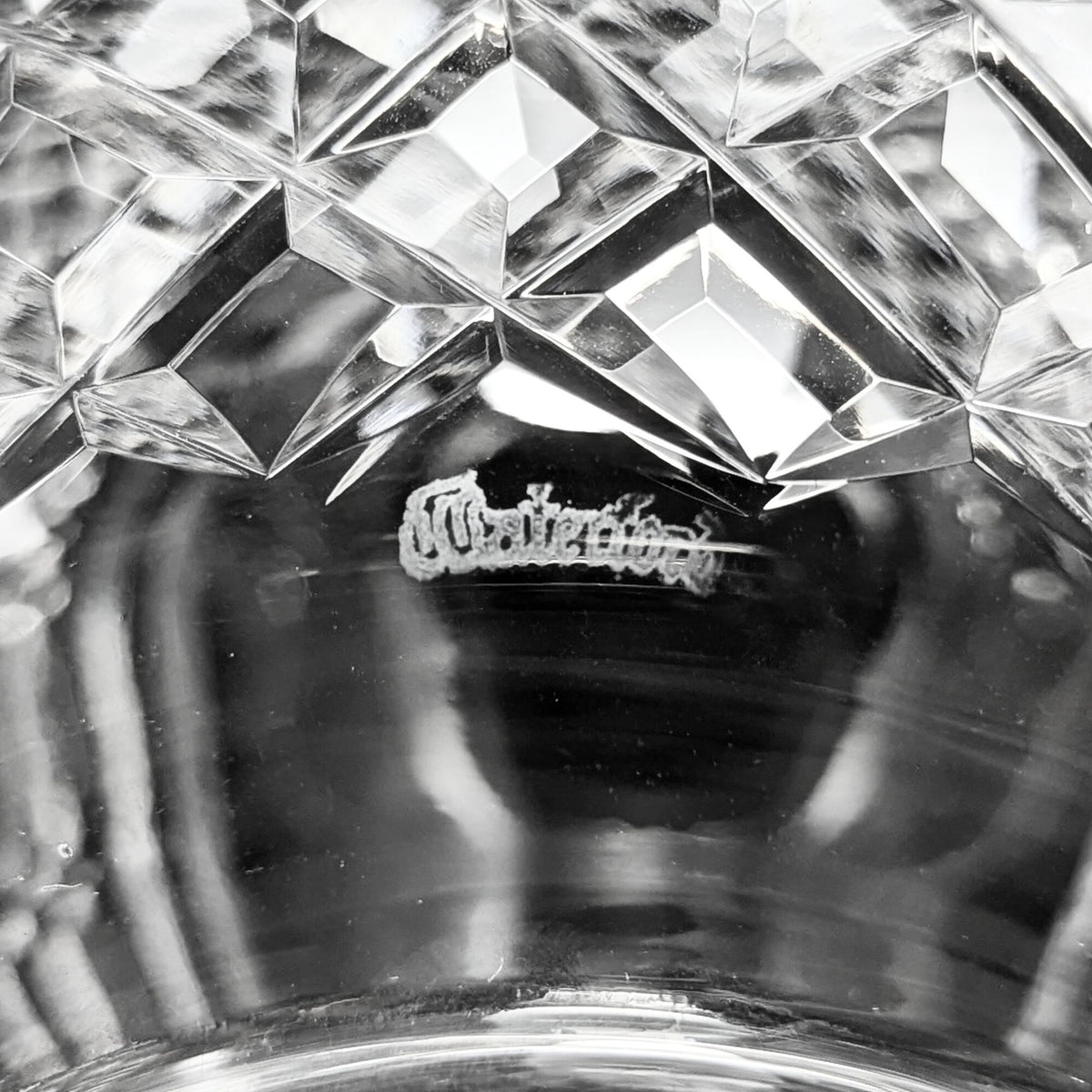 Waterford Crystal "Inishmaan" 2pc Hurricane Table Lamp