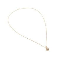 10K Gold .50tcw Diamond Flower Cluster Necklace