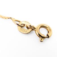 Italian 14K Gold 16” Opal & Diamond Necklace