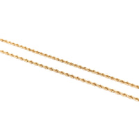14K  Gold 1.9mm 20” Rope Chain Necklace